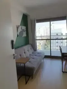 Apartamento com 1 Quarto para alugar, 29m² no Santo Amaro, São Paulo
