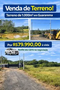 Lote/Terreno à venda, 1000m² no Centro, Guararema