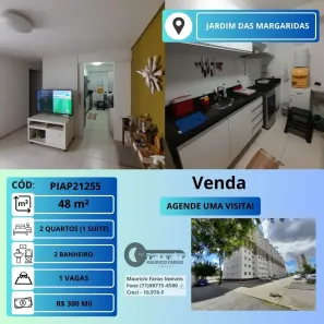 Apartamento com 2 Quartos à venda, 48m² no Jardim das Margaridas, Salvador
