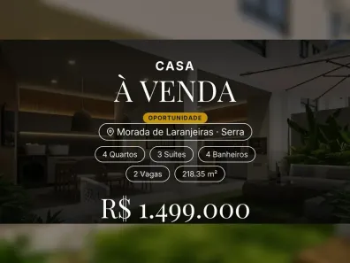 Casa com 4 Quartos à venda, 218m² no Morada de Laranjeiras, Serra