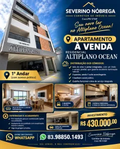 Apartamento com 3 Quartos à venda, 61m² no Altiplano Cabo Branco, João Pessoa