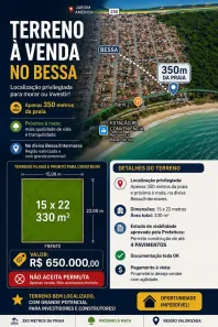 Lote/Terreno à venda, 435m² no Bessa, João Pessoa
