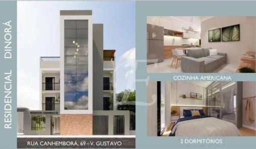 Apartamento com 2 Quartos à venda, 38m² no Vila Gustavo, São Paulo