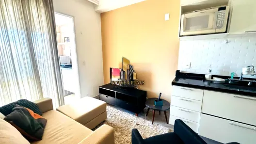 Flat com 1 Quarto para alugar, 35m² no Brooklin Paulista, São Paulo