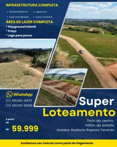 Lote/Terreno à venda, 500m² no Centro (Caucaia do Alto), Cotia