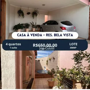 Casa com 4 Quartos à venda, 180m² no Residencial Bela Vista, Anápolis