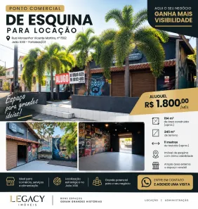 Ponto Comercial para alugar, 194m² no João XXIII, Fortaleza