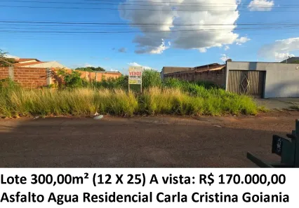 Lote/Terreno à venda, 300m² no Residencial Carla Cristina, Goiânia