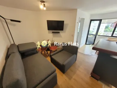Flat com 1 Quarto para alugar, 48m² no Cidade Monções, São Paulo
