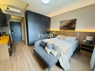 Apartamento com 1 Quarto para alugar, 24m² no Pompéia, Santos