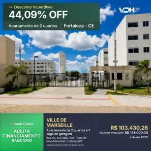 Apartamento com 2 Quartos à venda, 38m² no Novo Mondubim, Fortaleza