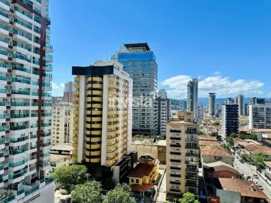 Apartamento com 2 Quartos para alugar, 87m² no Gonzaga, Santos