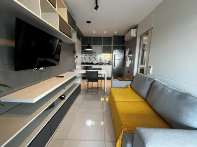 Apartamento com 1 Quarto para alugar, 44m² no Brooklin Paulista, São Paulo