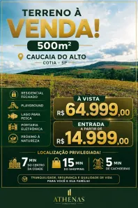 Lote/Terreno à venda, 500m² no dos Mendes (Caucaia do Alto), Cotia