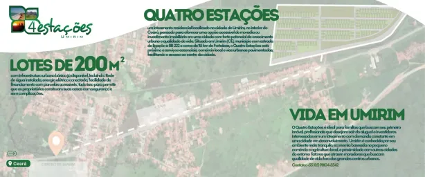 Lote/Terreno à venda, 200m² no , Umirim
