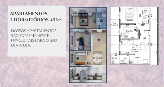 Apartamento com 2 Quartos à venda, 49m² no Tucuruvi, São Paulo
