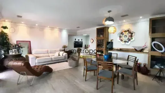 Apartamento com 3 Quartos à venda, 198m² no Vila Valparaíso, Santo André