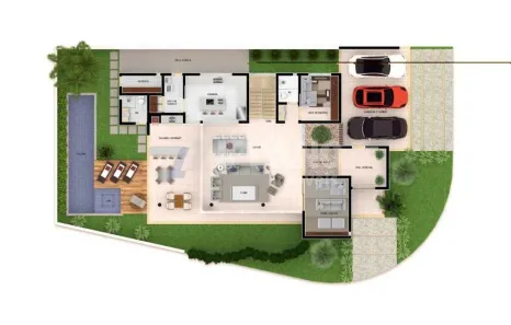 Casa de Condomínio com 4 Quartos à venda, 410m² no Parque Tecnológico Damha I São Carlos, São Carlos