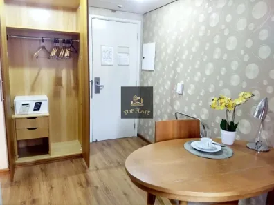 Flat com 1 Quarto para alugar, 28m² no Indianópolis, São Paulo