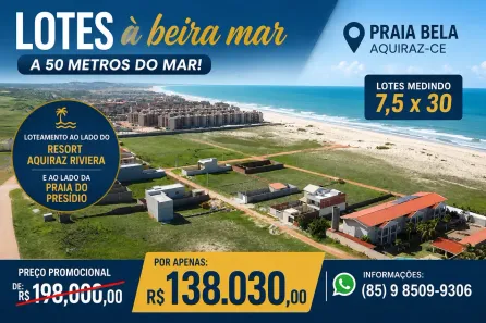 Lote/Terreno à venda, 225m² no Tapera, Aquiraz