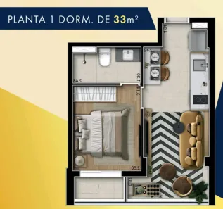 Apartamento com 1 Quarto à venda, 35m² no Vila Progredior, São Paulo
