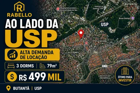 Apartamento com 3 Quartos à venda, 79m² no Vila Gomes, São Paulo