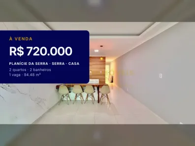 Casa com 2 Quartos à venda, 94m² no Planície da Serra, Serra