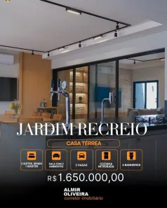 Casa com 3 Quartos à venda, 207m² no Jardim Recreio dos Bandeirantes, Sertãozinho