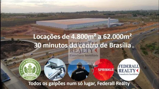 Galpão/Depósito/Armazém para alugar, 8507m² no Núcleo Rural Hortigranjeiro de Santa Maria, Brasília
