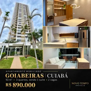 Apartamento com 3 Quartos à venda, 92m² no Goiabeira, Cuiabá