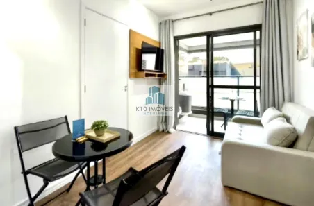 Apartamento com 1 Quarto para alugar, 40m² no Brooklin Paulista, São Paulo
