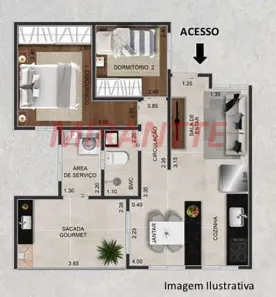 Apartamento com 1 Quarto à venda, 34m² no Vila Dom Pedro II, São Paulo