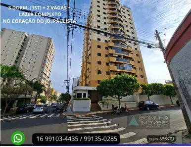 Apartamento com 3 Quartos à venda, 95m² no Jardim Paulista, Ribeirão Preto