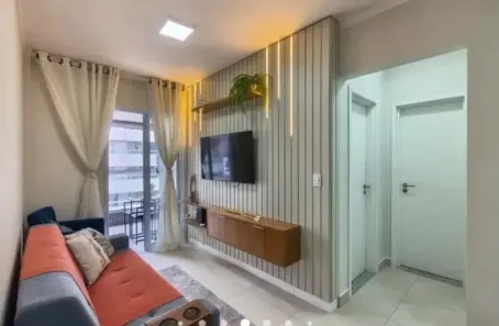 Apartamento com 2 Quartos para alugar, 77m² no Canto do Forte, Praia Grande