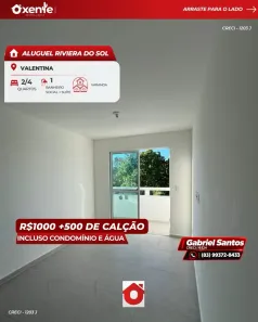 Apartamento com 2 Quartos para alugar, 50m² no Gramame, João Pessoa