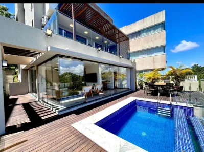 Casa de Condomínio com 4 Quartos para alugar, 378m² no Alphaville (Abrantes), Camaçari