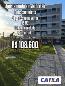 Apartamento com 3 Quartos à venda, 55m² no Dois Carneiros, Jaboatão dos Guararapes