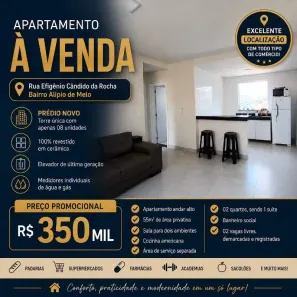 Apartamento com 2 Quartos à venda, 55m² no Inconfidência, Belo Horizonte