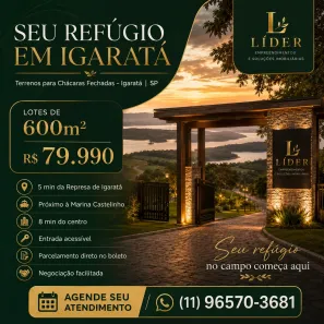 Lote/Terreno à venda, 600m² no Jardim Esplanada, São José dos Campos