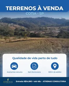 Lote/Terreno à venda, 500m² no Recreio Topázio (Caucaia do Alto), Cotia