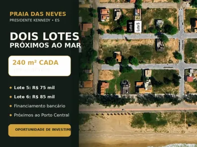 Lote/Terreno à venda, 240m² no Praia das Neves, Presidente Kennedy