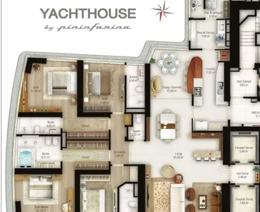 YACHTHOUSE RESIDENCE CLUB no Centro, Balneário Camboriú