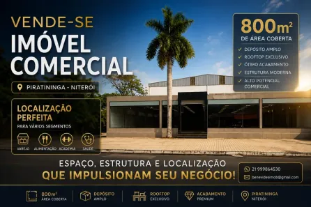 Galpão/Depósito/Armazém à venda, 1200m² no Piratininga, Niterói