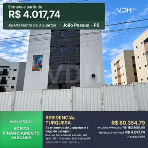 Apartamento com 2 Quartos à venda, 38m² no Gramame, João Pessoa