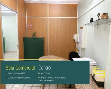 Sala Comercial à venda, 32m² no Centro, Belo Horizonte