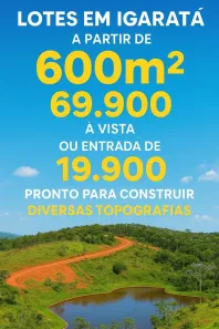 Lote/Terreno à venda, 600m² no Centro, Igaratá