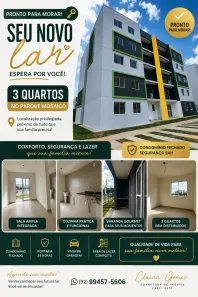 Apartamento com 3 Quartos à venda, 63m² no Planalto, Manaus