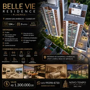 Apartamento com 3 Quartos à venda, 134m² no Jardim das Américas, Cuiabá