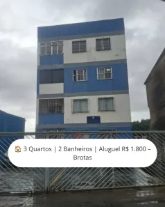 Apartamento com 3 Quartos à venda, 88m² no Brotas, Salvador