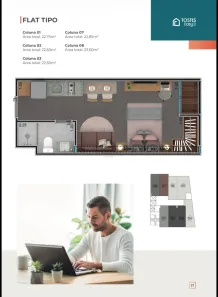 Flat com 1 Quarto à venda, 22m² no Monte Castelo, Volta Redonda